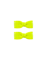 Neon Glow Bow Clips